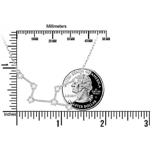 925 Sterling Silver CZ Astrology 12 Constellation Horoscope Sign Astrology - Picture 6 of 7